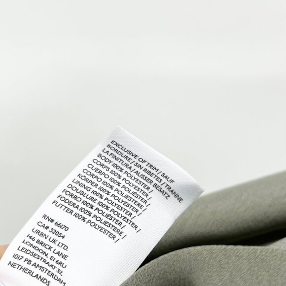 NWT BHLDN Dylan One Shoulder Satin Charmeuse Bridesmaid Dress in Moss - Picture 7 of 11